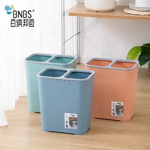 Haushalt Indoor Recycle Kunststoff Doppel fach Mülls ortier behälter Abfall behälter