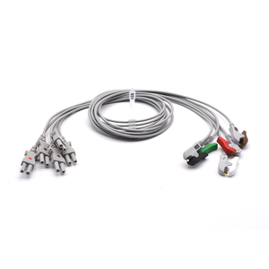 Ge ECG สายเคเบิลโมดูล5Leads AHA Grabber และ ECG <span class=keywords><strong>Snap</strong></span> button electrodes - Product Image 1