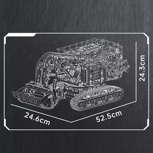 MOULD <span class=keywords><strong>KING</strong></span> 17067 Giocattoli Tecnici Auto, Escavatore Cingolato Motorizzato 6060 con APP e RC, Set di Costruzioni per Bambini - Product Image 5