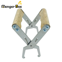 Vente en gros usine Nouveau Menger Bee FG-5 Lève-cadres de ruche en acier inoxydable et bois 13 cm Garantie 1 an
