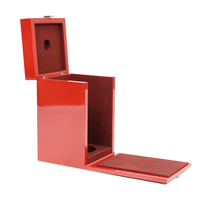 Cajas de vino de madera lacada biodegradable elegante con revestimiento UV laminado mate grabado directo del fabricante para whisky