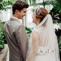 Bandeau de mariée en or rose et argent YACHEN, décorations de fête de bachelorette, ensemble de bandeaux de mariée pour la fête prénuptiale