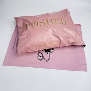 Sacs d'expédition en polyéthylène rose de 13,8 x 17,7 pouces avec logo imprimé, emballage pour vêtements avec logo personnalisé - Product Image 5