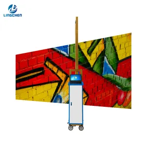 LC-A2 fahrbar Der Wand drucker High-Definition 2,2 m/2,5 m/3,2 m automatische Zeichnung Gemälde und Wand kunst Sublimation Tinte