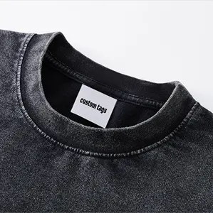 Bonita <span class=keywords><strong>ropa</strong></span> Youpin para hombre, 250gsm, 100% algodón, <span class=keywords><strong>peso</strong></span> pesado, <span class=keywords><strong>ropa</strong></span> de calle alta de gran tamaño, camiseta de alta calidad con etiquetas personalizadas - Product Image 1