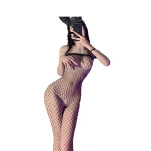 Lemon Story Combinaison résille sexy à entrejambe ouvert avec bas, Costume de jeu de rôle pour femme 1093 - Product Image 5