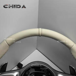 Volante Beige Personalizzato Adatto per <span class=keywords><strong>Mercedes</strong></span> W205, W211, GLE, CLA W176, W213, W222 (inclusi CLS e Classe G) - Product Image 3