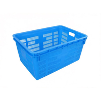Boîtes de rangement en plastique durables, légères et écologiques, pour fruits et légumes, conteneurs personnalisés pour supermarchés, vente en gros d'usine
