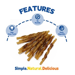 Bâton de canard riche en protéines très digestible friandises pour chiens beurre d'arachide sans cuir brut torsadé non biologique viande saine pour animaux de compagnie dentaire - Product Image 6