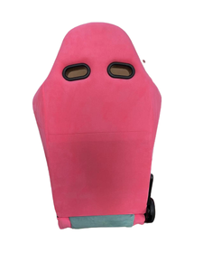 Sedili da Corsa Universali Reclinabili Jiabeir in Pelle Scamosciata Rosa Serie 1098 - Offerta Speciale - Product Image 3