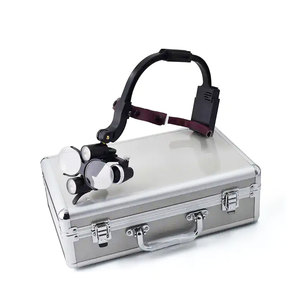 Lupas Dentales Binoculares con Luz de 5W, Lupas de Acero Inoxidable para Laboratorio de Odontología - Product Image 4