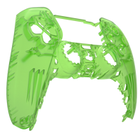 Accessoire de jeu de manette clair translucide vert coque personnalisée housse de protection pour contrôleur PS5