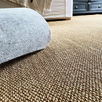 Tapis en sisal à chevrons en fibres naturelles mélangées, vente chaude, fabrication ODM, vente en gros, couleur personnalisée, moquette mur à mur