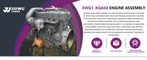 מנוע מקורי חדש לגמרי מיפן למחפר דגם 6WG1-XQA04 עבור מחפר ZX870-5G מנוע הזרקה ישירה בלוק ארוך - Product Image 4