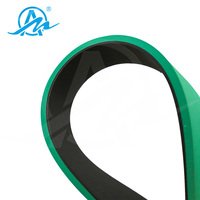 Ceinture en caoutchouc verte de ceinture de colle de dossier de haute qualité de prix usine-vert
