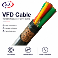 Wholesale Custom VFD Variable Frequency Cable BPYJVP Double Symmetric Shield Round Core for Fan Pump Inverter Equipment