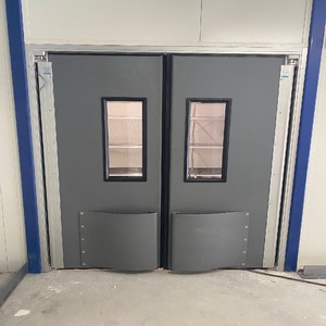 Puertas Batientes de Acero Inoxidable con Cierre Automático y Anticolisión (Cocinas Comerciales) - Product Image 1