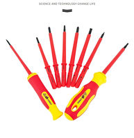 10 en 1 tournevis en acier au chrome vanadium isolé lot de vis électriques ensemble de tournevis d'outils combinés en gros