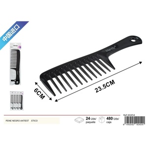 Accessori pettine di bellezza antistatico nero 8445542404541 - Product Image 1