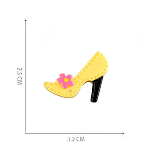 Belle dame <span class=keywords><strong>chaussures</strong></span> à talons hauts peigne miroir Flatback résine Cabochon étui de téléphone portable décoration - Product Image 2