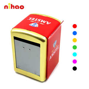 Porta Servilletas Metálico de Grado Alimenticio NIHAO, Dispensador de Toallas Seguro <span class=keywords><strong>con</strong></span> Resorte y Porta Menús para Servicio de Catering en Restaurantes - Product Image 1