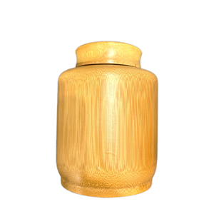Urna para Mascotas Hecha a Mano de Bambú, Rectangular, Hermética, Ataúd Conmemorativo para Perros, 11 cm de Diámetro, Recuerdo Ecológico - Product Image 1