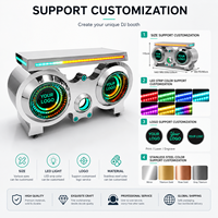 Support de cabine de DJ professionnel à LED : Façade LED entièrement personnalisable, couleurs de votre marque, votre scène signature
