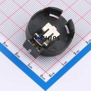 BS-24-A5AJ010 Button & Strip Battery Connector Through hole Component THT Connector Battery Holder CR2450 Phosphor Bronze Nickel - Product Image 1