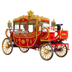 Carruaje de Caballos Eléctrico Estilo Europeo Real en Oferta, Carruaje de Caballos Real con Color Personalizado, Carruaje de Caballos de Cuatro Ruedas para Bodas - Product Image 2