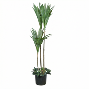 <b>Artificial</b> Indoor Decorative Plant Tall Green Foliage <b>Tree</b> Potted <b>Artificial</b> Plant for Home Office Hotel Decoration - Product Image 1