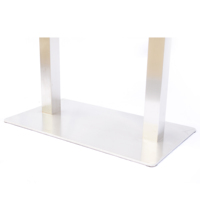 Base de table en acier inoxydable pour restaurant commercial, robuste et durable, pieds de table pour restaurant, café, hôtel