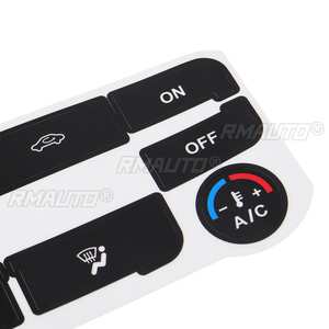 Pegatina Decorativa Plateada/Negra para Reparar Botones de Control de Climatización de Automóviles Ford S-Max/Mondeo, para Corregir Botones Desgastados - Product Image 4