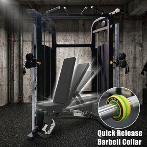 Equipo <span class=keywords><strong>de</strong></span> gimnasio VIGFIT completo y resistente con banco ajustable y barra para levantamiento <span class=keywords><strong>de</strong></span> pesas en garaje o estudio. - Product Image 2