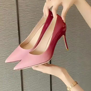 Zapatos de Tacón Alto Stiletto con Punta en Pico y Degradado Rosa, Moda 2026, Elegantes y Sensuales para Mujer - Product Image 2