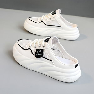 รองเท้าลำลองผู้หญิง LYKU รุ่น Evergreen สำหรับฤดูใบไม้ผลิและฤดูร้อน ผ้าตาข่ายระบายอากาศดี ดีไซน์ผูกเชือก กันลื่น แฟชั่นทันสมัย ผลิตในประเทศจีน - Product Image 1