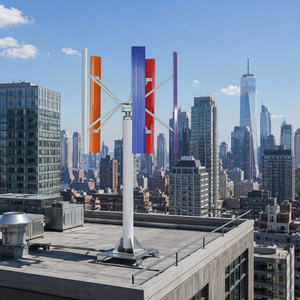 Générateur éolien vertical en aluminium à 5 pales H-200kw, hauteur 11,5m, diamètre du rotor 10,5m, 200kw 380v, générateur gratuit - Product Image 6