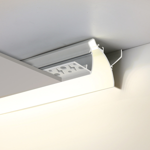 โปรไฟล์อะลูมิเนียมสำหรับไฟ LED แบบฝังในผนังยิปซัม  โปรไฟล์อะลูมิเนียมบางสำหรับติดตั้งในผนังยิปซัม - Product Image 5