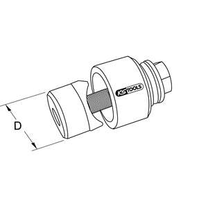 KS TOOLS Poinçon trou de vis, roulement à billes, 60mm - Product Image 2