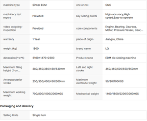 เครื่องจักรซีเอ็นซีแบบจุ่มตัดโลหะ รุ่น ZNC-450 พร้อมมอเตอร์ เกียร์ แบริ่ง เครื่องยนต์ และตู้ควบคุม - Product Image 3