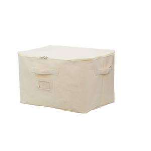 Cesta organizadora de ropa de algodón, cesta de almacenamiento rectangular lavable, estilo cajón de armario, gran capacidad para ropa y artículos diversos - Product Image 4