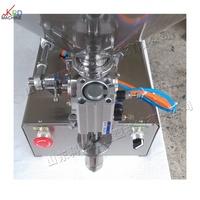 Machine de remplissage pneumatique semi-automatique à tête unique pour liquides et pâtes, idéale pour la production de crèmes, miels, sauces et cosmétiques
