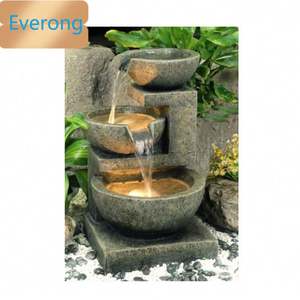 Statues d'aménagement paysager Décoration de jardin Fontaine Stone, boules de pierre décoratives, boule de pierre naturelle sans trou 8mm - Product Image 2