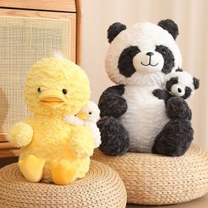 Peluche chien mignon en position couchée, série mère-enfant, coussin doux anti-stress et anti-anxiété, rembourrage en PP, cadeau idéal - Product Image 3