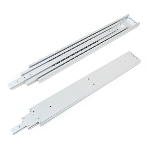 Tải 300Kg 80Mm Tùy Chỉnh Trượt Đường Sắt Ngăn Kéo Trượt 1500Mm Dài Nhiệm Vụ Nặng Nề Slide Hợp Kim Nhôm - Product Image 4