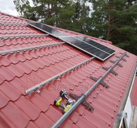 Support de fixation universel en L pour panneaux solaires, en alliage d'aluminium, pour toiture métallique trapézoïdale, usage commercial, prix usine OEM