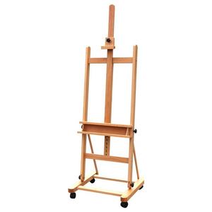 <span class=keywords><strong>Precio</strong></span> promocional barato al por mayor de lujo personalizado caballete de estudio de madera ajustable con inclinación y ruedas giratorias - Product Image 1