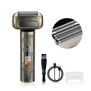 Afeitadoras Eléctricas para Hombre, Sistema de Corte de 4 Cuchillas, Afeitado en Seco y Húmedo para Cara y Barba, Pantalla LED, Bloqueo de Viaje, Maquinilla de Afeitar de Lámina, USB, Uso Doméstico - Product Image 1