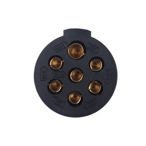 Trailer <b>Plug</b> 7 Pin Metal Connector Zinc Alloy 24V DC Signal For Taillight N Type - Product Image 3