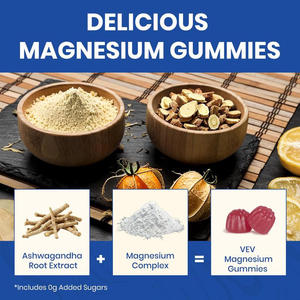Gomitas de Magnesio 14 en 1 con Ashwagandha, Vitamina D3, Zinc, L-teanina, Cortisol, Energía <span class=keywords><strong>Natural</strong></span> para Adultos - Product Image 5