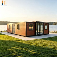 Maison conteneur mobile de luxe extensible 20, 30, 40 pieds avec finition intérieure complète, design moderne, personnalisable pour bureau à domicile ou villa